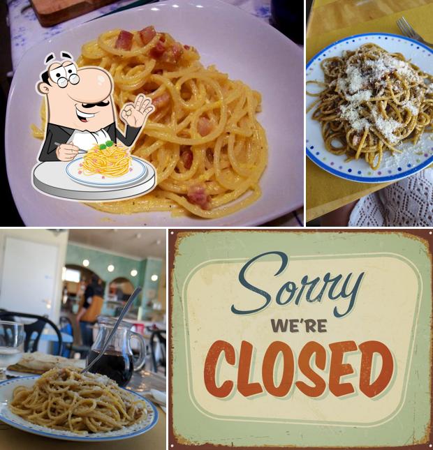 Spaghetti alla carbonara al PE' Pizza