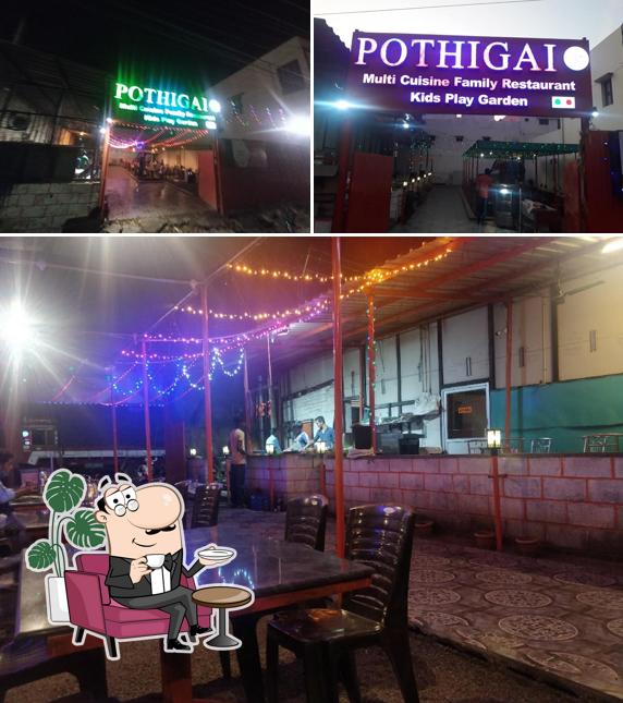 Check out how POTHIGAI MULTICUISINE FAMILY RESTAURANT looks inside
