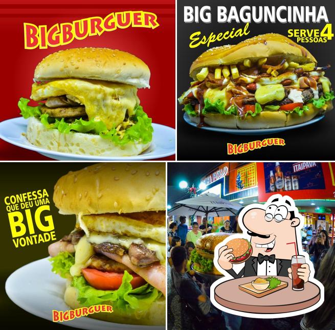 Os hambúrgueres do Big Burguer Lanches irão saciar diferentes gostos