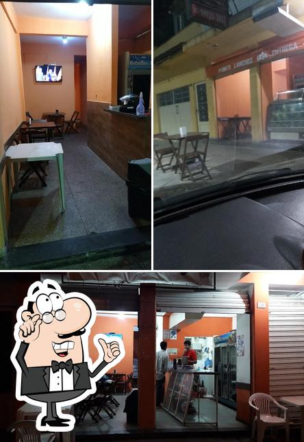 O interior do Point's Lanches paraiso