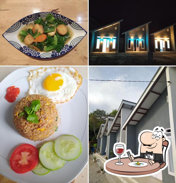 This is the picture depicting food and exterior at D'Flo Homestay & Cafe