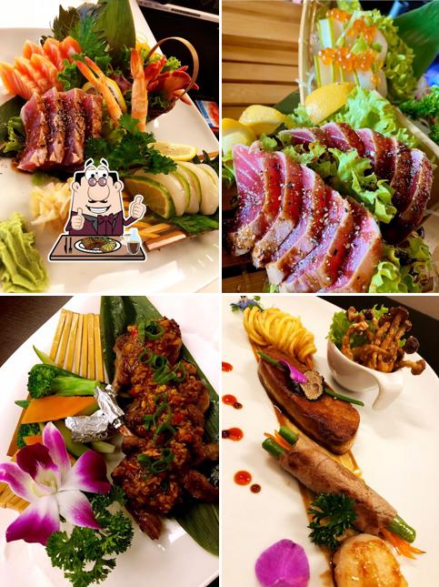 Tómate un plato con carne en Restaurant Koi Sushi