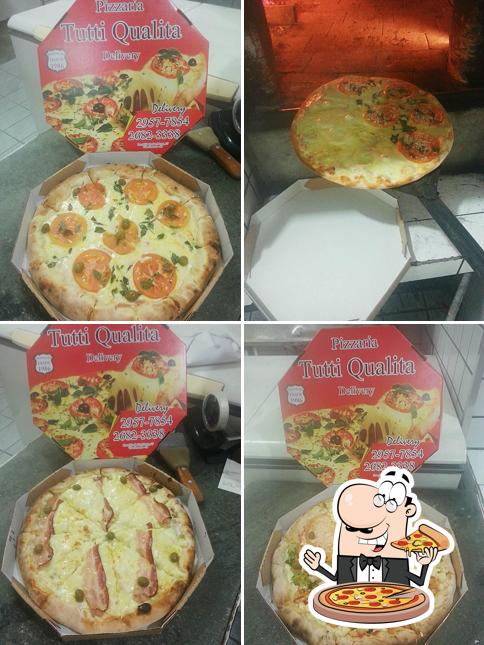 Escolha diferentes tipos de pizza