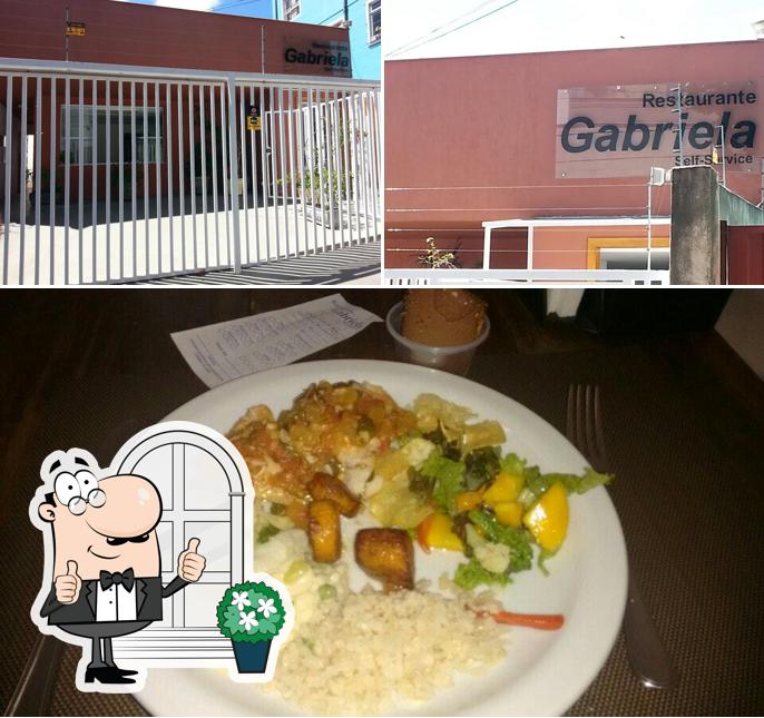 Dê uma olhada a imagem apresentando exterior e comida a Restaurante Gabriela