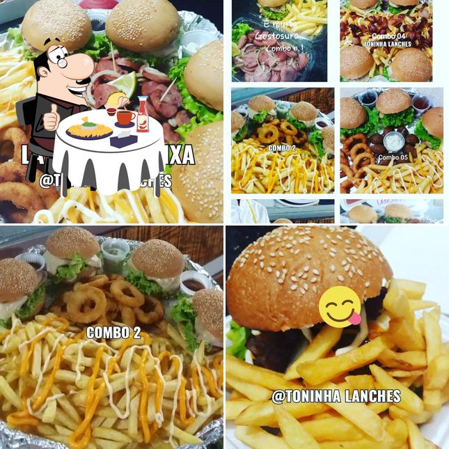 Delicie-se com um hambúrguer no Toninha Lanches