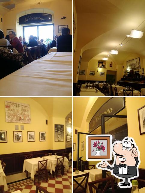 Installez-vous à l'une des tables de Ristorante da Cesarino