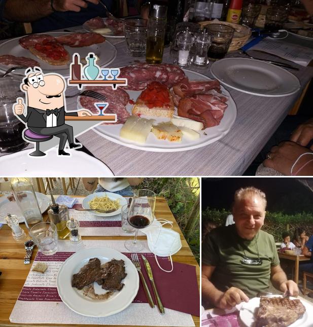 Dai un’occhiata alla foto che presenta la interni e cibo di Agriturismo Colli Etruschi