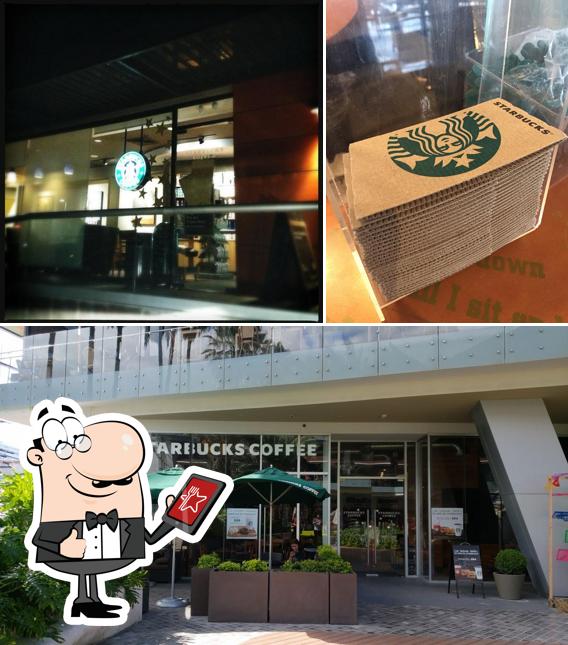 Starbucks Indonesia logo with coffee cup and beans