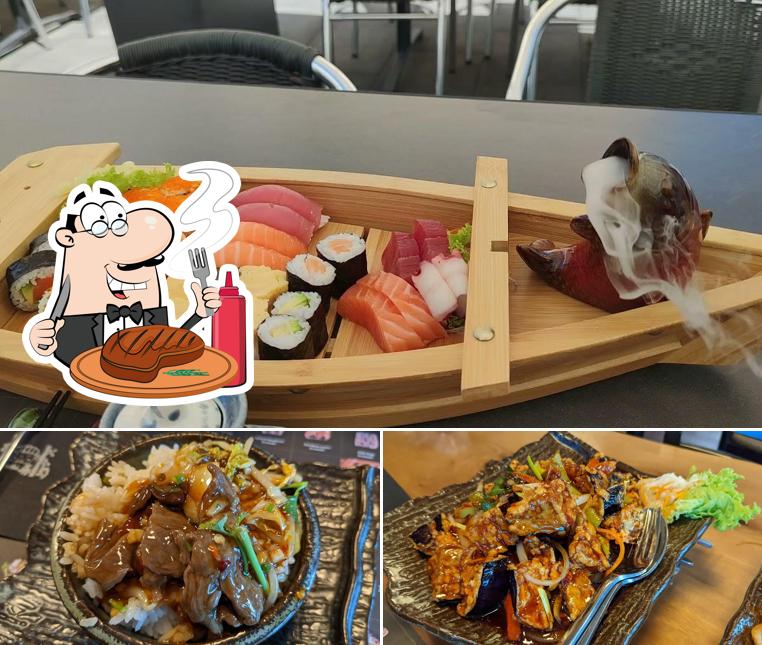 Pasti a base di carne vengono serviti a GiGi Sushi Bar Pfäffikon