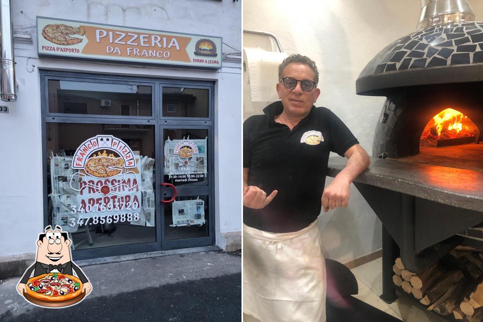 A Pizzeria Da Franco, puoi provare una bella pizza