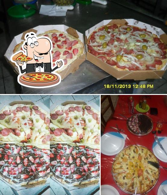 Escolha pizza no Disk pizza ney braga Maringá PR