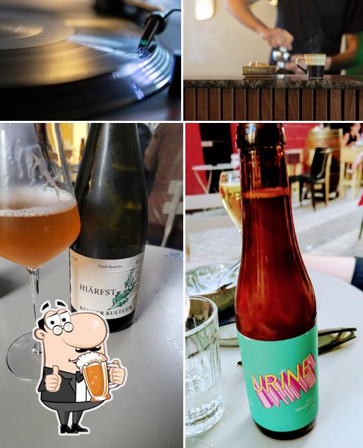 Vous pouvez prendre un verre de bière blonde ou brune