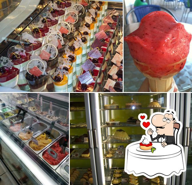 La Gelateria 104 offre un'ampia varietà di dessert