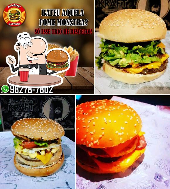 Consiga um hambúrguer no Angry Burguer