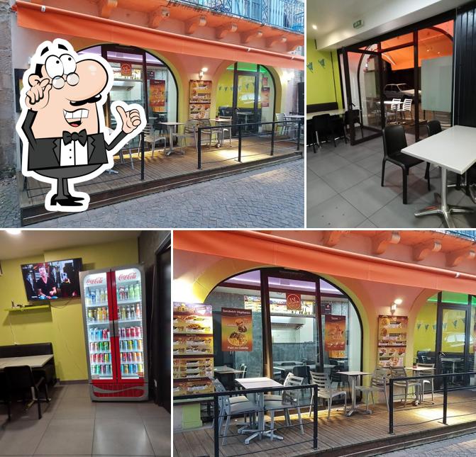 L'intérieur de Kebab Amaya's Burger & Tacos a Onet le château