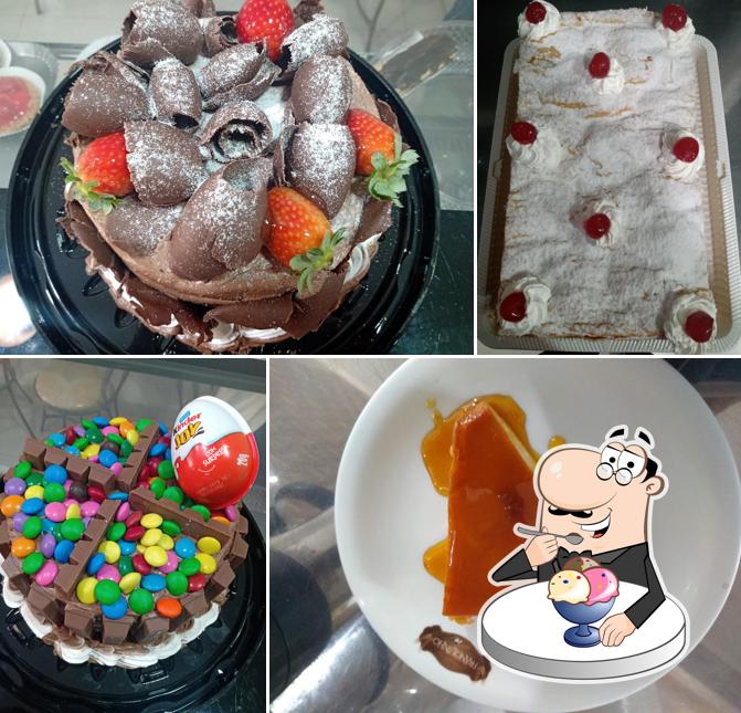 Padaria & Cafeteria Franquinho serve uma seleção de pratos doces