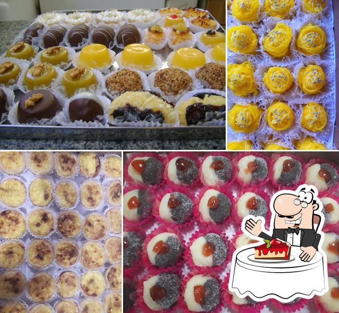 Confeitaria e Doceria Racelis serve uma gama de pratos doces