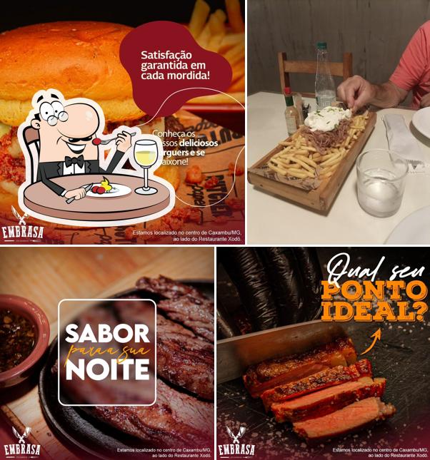 Sanduíche de carne de porco desfiada em Restaurante Embrasa