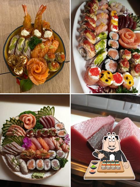 Escolha diversas opções de sushi