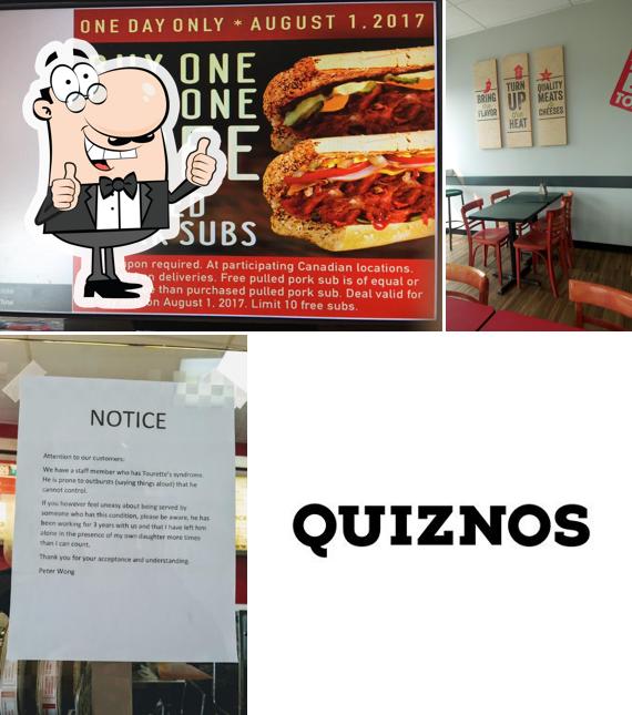 Взгляните на фотографию фастфуда "Quiznos"