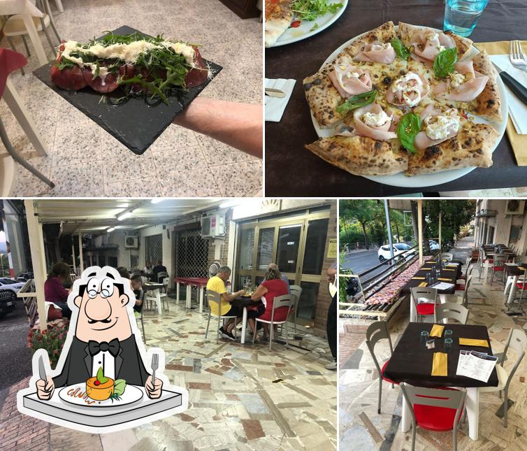Tra le diverse cose da O' Sapore è Napulè si possono trovare la cibo e interni
