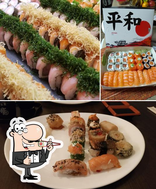 Prove diversas opções de sushi