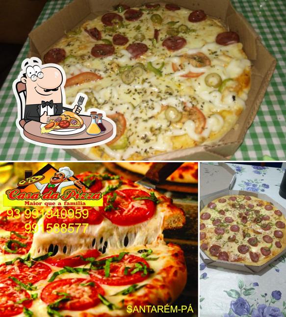 Escolha pizza no Casa Da Pizza