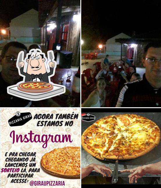 Experimente pizza no Pizzaria Girau