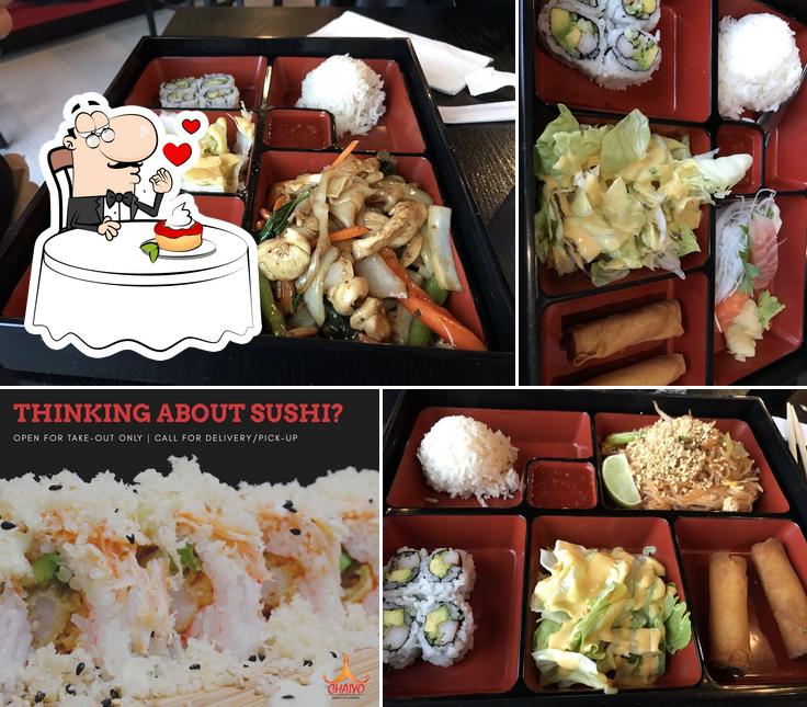 "Chaiyo Sushi & Thai" предлагает большой выбор десертов