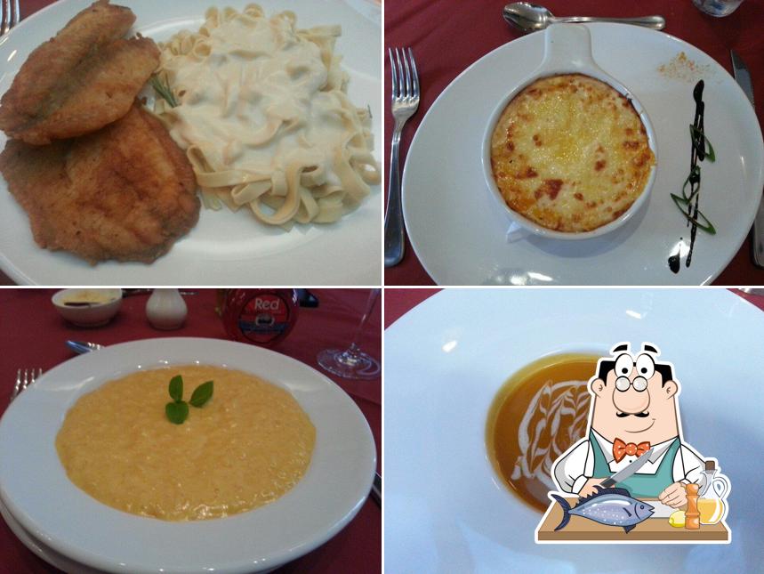 Salmão grelhado em L'Osteria Concheta