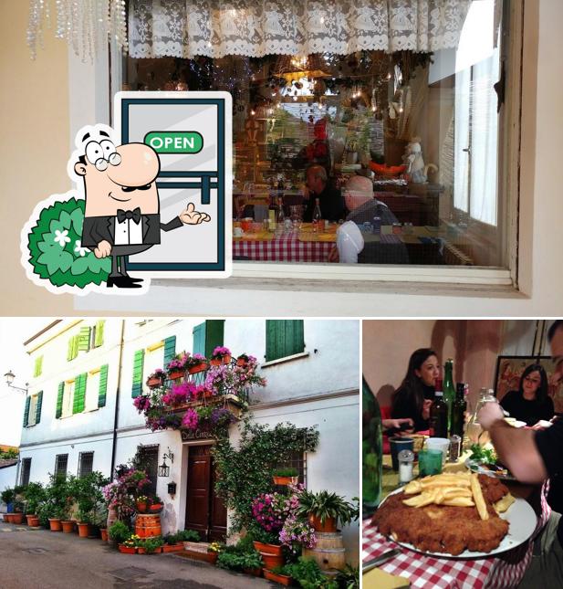 La foto della esterno e bevanda di Osteria Delle Cinque Lire