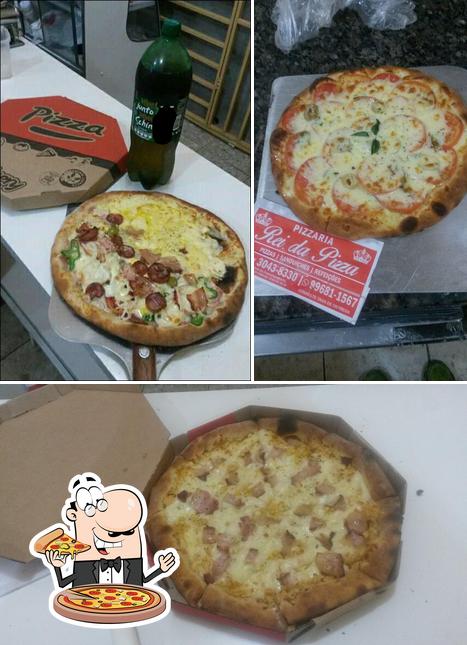 Experimente pizza no Rei Da Pizza hambúrguer artesanal