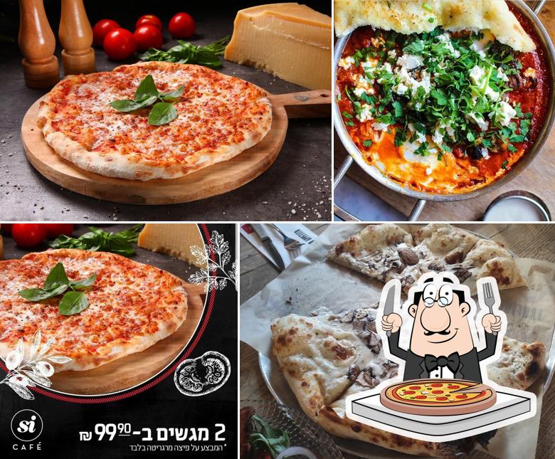 Commandez des pizzas à Si cafe latrun-סי קפה לטרון