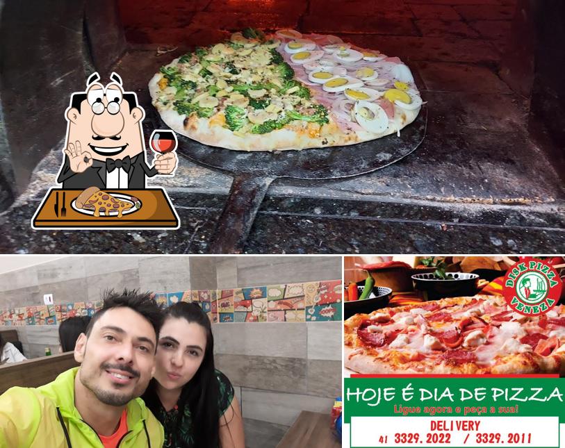 Peça diversos variedades de pizza