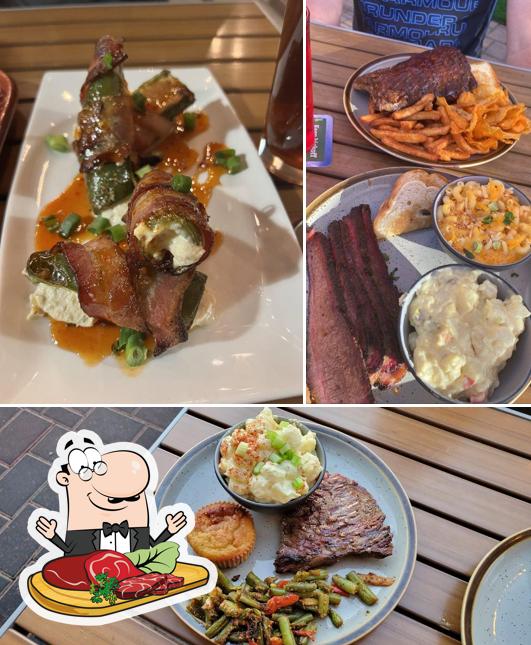 Order meat meals at Fork & Fire Smokehouse + Taproom