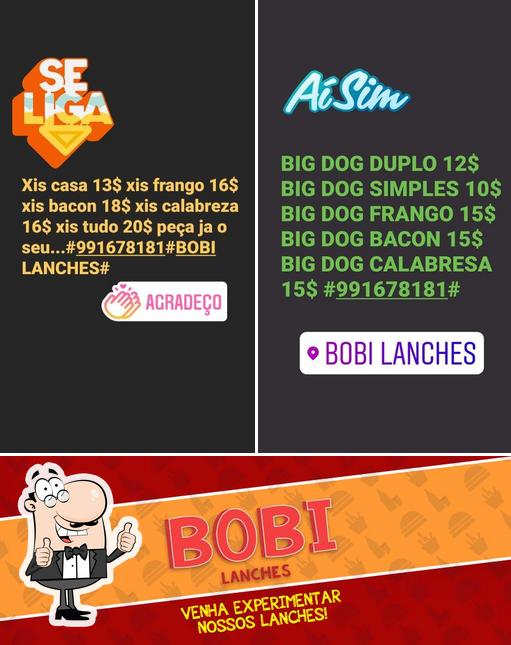 See the pic of Bobi Lanches