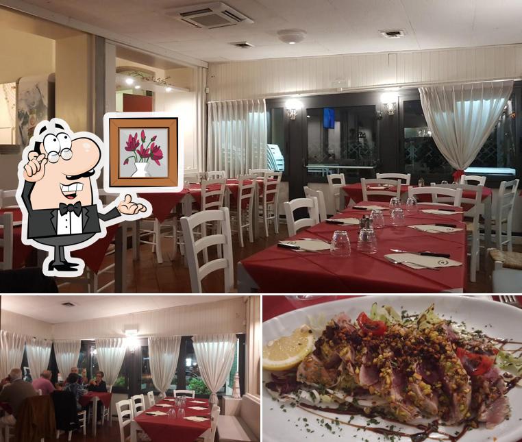 Pizzeria Ristorante 3d si caratterizza per la interni e cibo