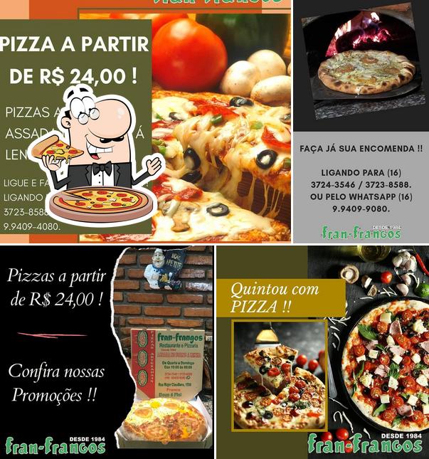 Peça pizza no Fran-Frangos