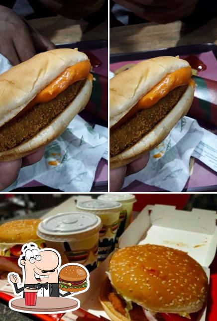 Try out a burger at McDonald's India