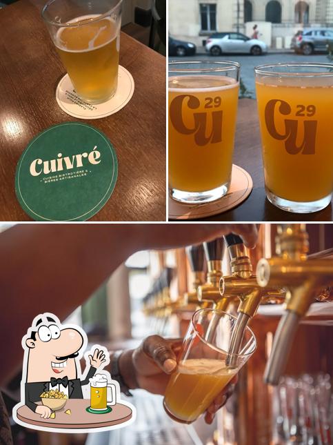 Profitez un verre de bière blonde ou brune