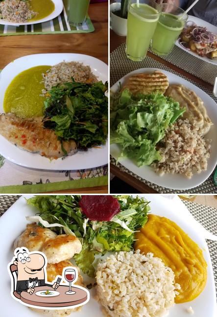 Platos en Recanto das Ervas