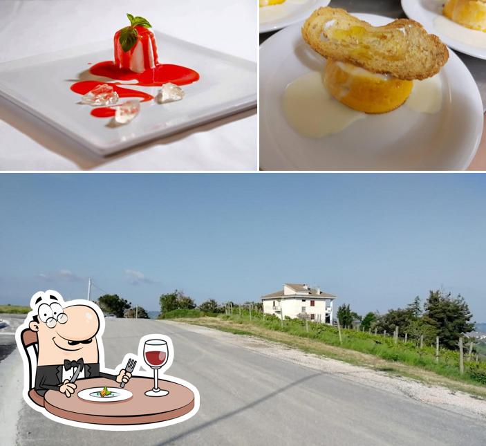 Cibo al Ristorante Rosa dei Venti - Affittacamere con piscina