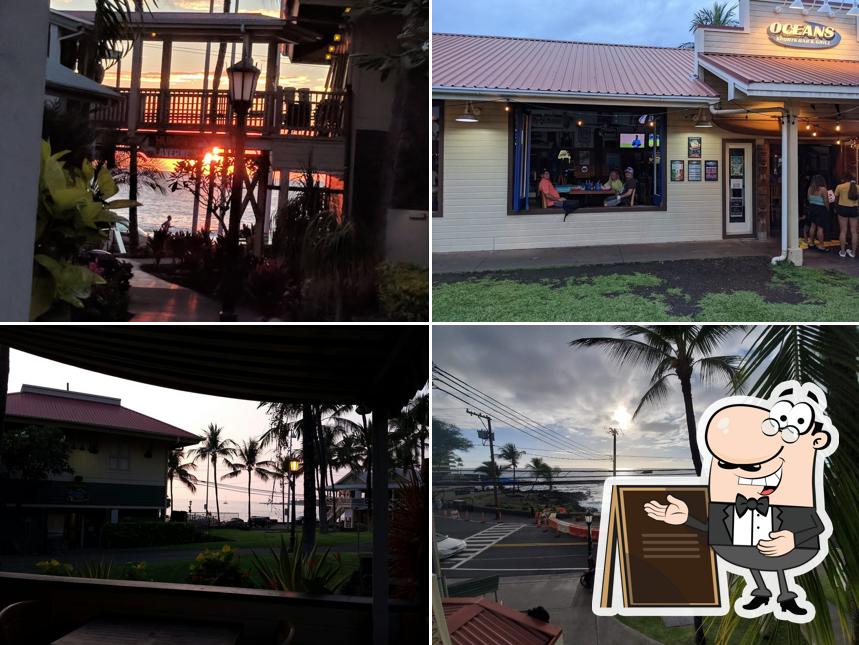 Oceans Sports Bar & Grill in KailuaKona Restaurant menu and reviews