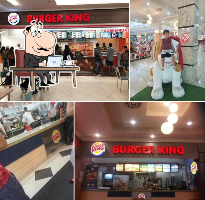 O interior do Burger King