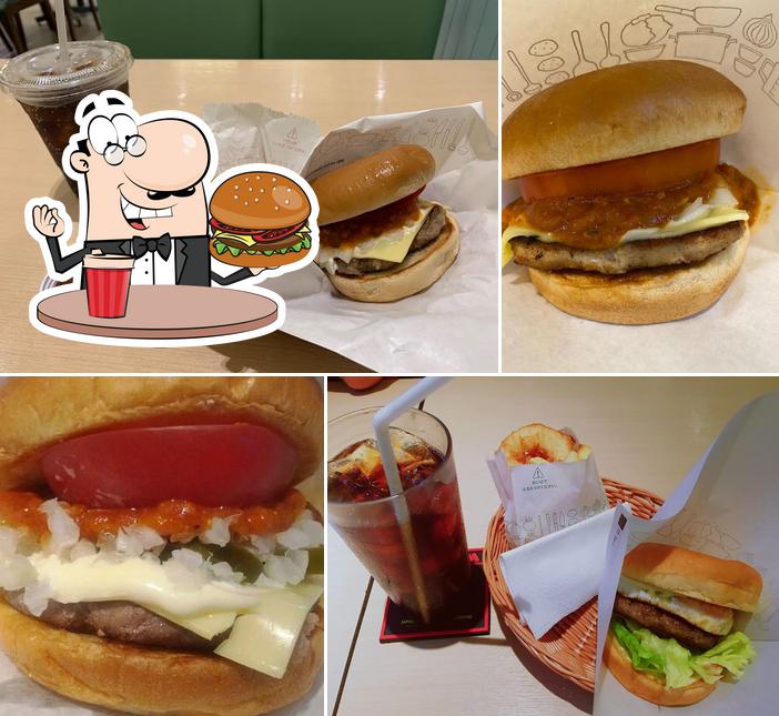 Treat yourself to a burger at Mos Burger