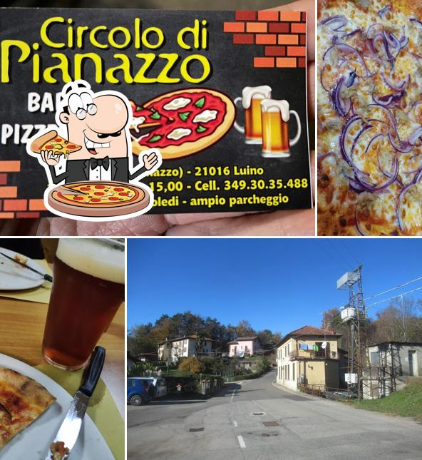 A Pizzeria circolo di Pianazzo, puoi prenderti una bella pizza