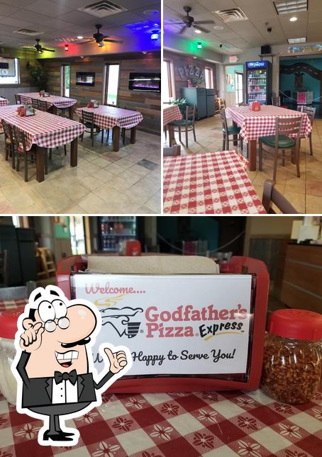 The interior of Godfather's Pizza Express - SPICER