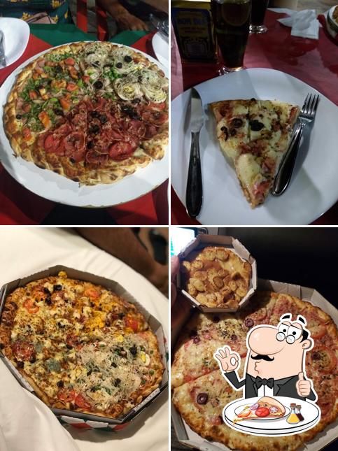 No Nossa Pizza, você pode desfrutar de pizza