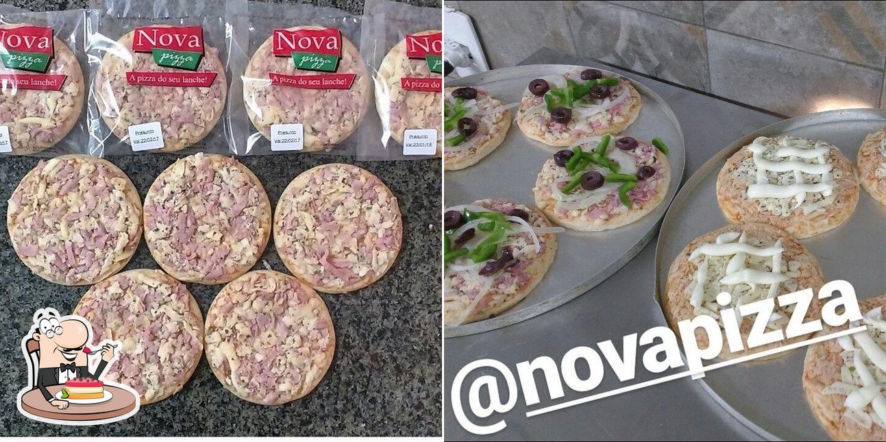 Nova Pizza serve uma variedade de pratos doces