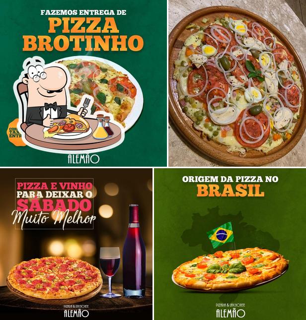 Peça pizza no Lanchonete E Pizzaria Do Alemao